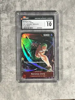 Cgc 10 Roronoa Zoro ST01 013 Gift Collection 2023 One Piece Card Game English - Image 1
