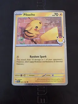 Pokemon Pikachu 051 /162 Stamped 2026 Pokemon Day 30 Promo TCG - Image 1