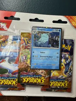 [x2] 3 Pack Blister Pokemon TCG Surging Sparks Zapdos & Quagsire - Image 4