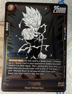 Dragon Ball Fusion World - Manga Booster 01 Vegeta #SB01-032 - Image 2