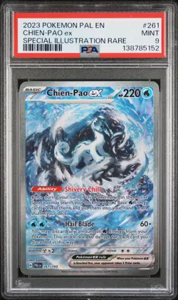 2023 POKEMON PAL EN-PALDEA EVOLVED SPECIAL ILLUSTRATION RARE CHIEN-PAO EX PSA 9 - Image 1