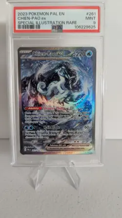 2023 POKEMON PAL EN-PALDEA EVOLVED SPECIAL ILLUSTRATION RARE CHIEN-PAO EX PSA 9 - Image 1