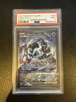2023 POKEMON PAL EN-PALDEA EVOLVED SPECIAL ILLUSTRATION RARE CHIEN-PAO EX PSA 9 - Image 1