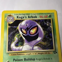 Koga’s Arbok 25/132 Gym Challenge Unlimited Regular Rare VTG Pokemon TCG - Image 2