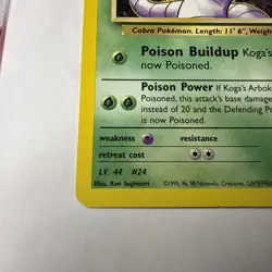 Koga’s Arbok 25/132 Gym Challenge Unlimited Regular Rare VTG Pokemon TCG - Image 5