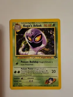 Koga’s Arbok 25/132 Gym Challenge Unlimited Regular Rare VTG Pokemon TCG - Image 1