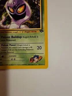 Koga’s Arbok 25/132 Gym Challenge Unlimited Regular Rare VTG Pokemon TCG - Image 4