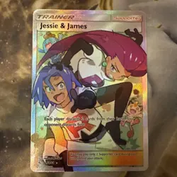 Pokemon TCG Jesse And James Full Art Trainer Card 68/68 Hidden Fates Mint/ NM+ - Image 2