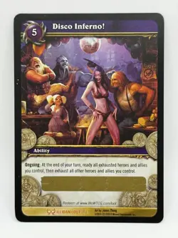 Upper Deck World of Warcraft TCG DISCO INFERNO Unscratched LOOT CARD (NM/MT) - Image 1