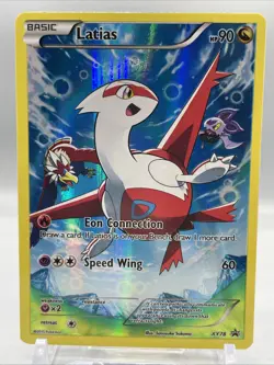 Latias XY78 Full Art Holo Black Star Promo Pokemon Card, LP - Image 1