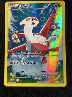 Latias XY78 Full Art Holo Black Star Promo Pokemon Card, LP - Image 3
