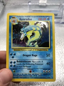 Gyarados 6/102 Base Set Holo Rare Pokemon Card - Image 1