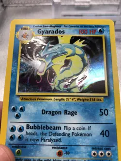 Gyarados 6/102 Base Set Holo Rare Pokemon Card - Image 2
