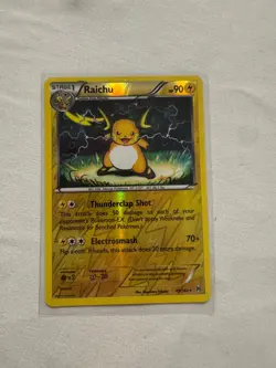 Raichu 49/162 Reverse Holo XY Breakthrough Pokemon Card M/NM from my collection - Image 1