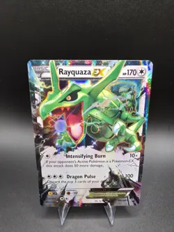 Pokemon TCG Rayquaza EX Ultra Rare Holo Card 75/108 XY: Roaring Skies 2015 - Image 3