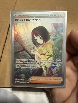 Pokemon TCG Scarlet & Violet Trainer Supporter Erika's Invitation Card 203/165 - Image 1