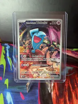 Pokemon Card - Team Rocket's Wobbuffet Scarlet & Violet Promo 203 Holo - Image 1