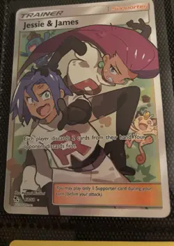 Pokemon Jessie & James Trainer Supporter Hidden Fates 68/68 Regular Card English - Image 1