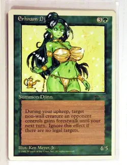 Erhnam Djinn Altered Art Hand Painted MTG Magic the Gathering Anime Girl - Image 1