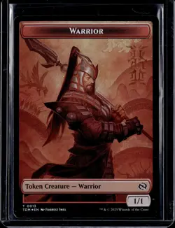 Warrior 13 / Dragon 11 - Foil - Token - TDM - NM - MTG Magic the Gathering - Image 1