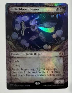 MTG Bitterbloom Bearer - #310 Foil (Showcase) Lorwyn Eclipsed Pack Fresh - Image 1