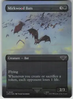 Magic the Gathering TCG Mirkwood Bats (Borderless) C Universes Beyond: The Lord - Image 1
