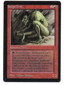 MTG Sedge Troll Beta MT/NM - Image 1