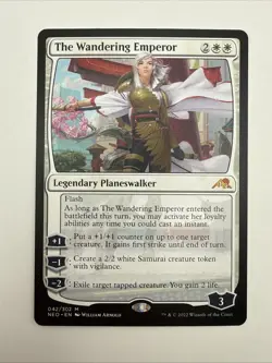 MTG Magic the Gathering The Wandering Emperor 42 Kamigawa Neon Dynasty NM - Image 1
