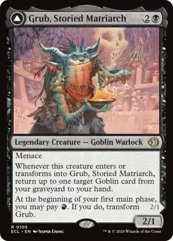 Foil Grub, Storied Matriarch Lorwyn Eclipsed LP 105 - Image 1