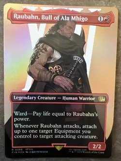 Raubahn, Bull of Ala Mhigo (Borderless) Final Fantasy Foil - Image 1