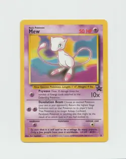 Pokemon TCG Mew Wizards Of The Coast Promos 8 Regular Black Star Promo - Image 1