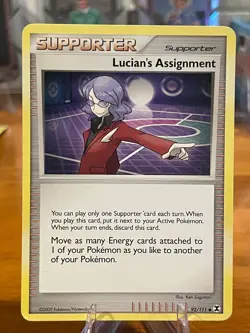 2009 Pokemon Platinum RisingRivals Supporter Lucian's Assignment 92/111 Uncommon - Image 1