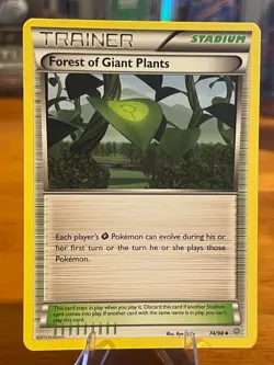 2015 Pokemon XY Ancient Origins Trainer Stadium Forest Of Giant Plants 74/98 MP - Image 1