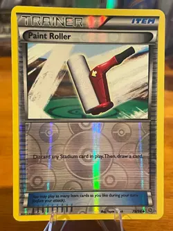 2015 Pokemon XY Ancient Origins Trainer Paint Roller Item 79/98 Reverse Holo MP - Image 1