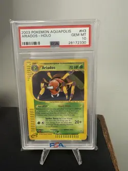Pokemon Ariados Aquapolis Holo Rare #H3 PSA 10 Gem Mint - Image 1