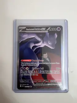Team Rocket’s Mewtwo ex 281/217 SIR Secret Ascended Heroes Pokemon IN HAND MINT - Image 1