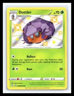 💥 Dottler SV008/SV122 Shiny Pokemon Shining Fates Shiny Vault Holo - Image 1