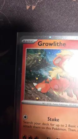 Pokemon - Growlithe SVP 024 Cosmos Holo With LP SWIRL - Image 3