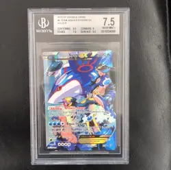 Pokemon Team Aqua's Kyogre EX 6/34 Double Crisis Ultra Rare Holo Beckett 7.5 - Image 1