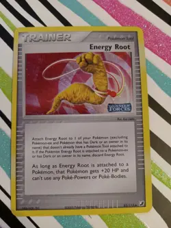 Pokemon TCG Energy Root EX Unseen Forces Stamp Reverse Holo 83/115 (2005) - Image 1