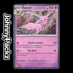 Pokemon TCG - Espeon 033/131 Cosmo Holo Promo - Prismatic Evolutions Costco (NM) - Image 1