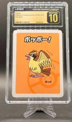 Pidgey 2019 Pokemon Japanese Old Maid CGC Pristine 10 Gold Label - Image 1