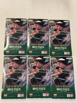 2025 One Piece OP-12 Legacy of the Master Booster Packs English TCG Lot of 6 New - Image 1