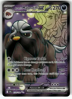 Arven's Mabosstiff ex 218/182 SV10: Destined Rivals NM Pokemon Card TCG - Image 1