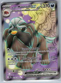 Arven's Mabosstiff ex - 218/182 SV10: Destined Rivals - Pokemon Card - NM - Image 1