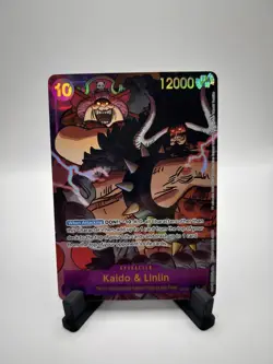 One Piece TCG Kaido & Linlin SEC OP08-119 Alt Art Two Legends Holo NEAR MINT - Image 1