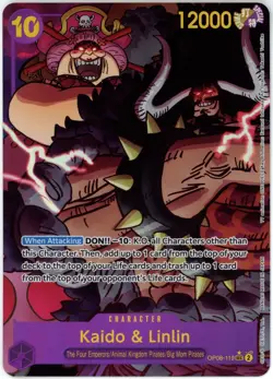 Kaido & Linlin OP08-119 SEC Alt Art One Piece TCG Two Legends NM English - Image 1