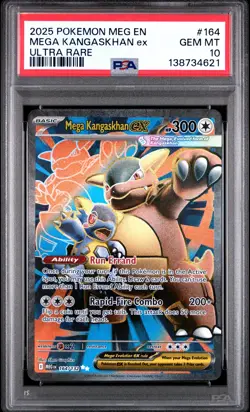 2025 POKEMON MEG EN-MEGA EVOLUTION ULTRA RARE #164 MEGA KANGASKHAN EX PSA 10 - Image 1