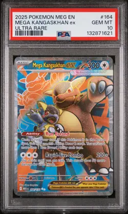 2025 POKEMON MEG EN-MEGA EVOLUTION ULTRA RARE #164 MEGA KANGASKHAN EX PSA 10 - Image 1