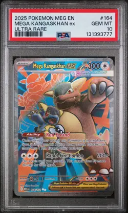2025 POKEMON MEG EN-MEGA EVOLUTION ULTRA RARE #164 MEGA KANGASKHAN EX PSA 10 - Image 1